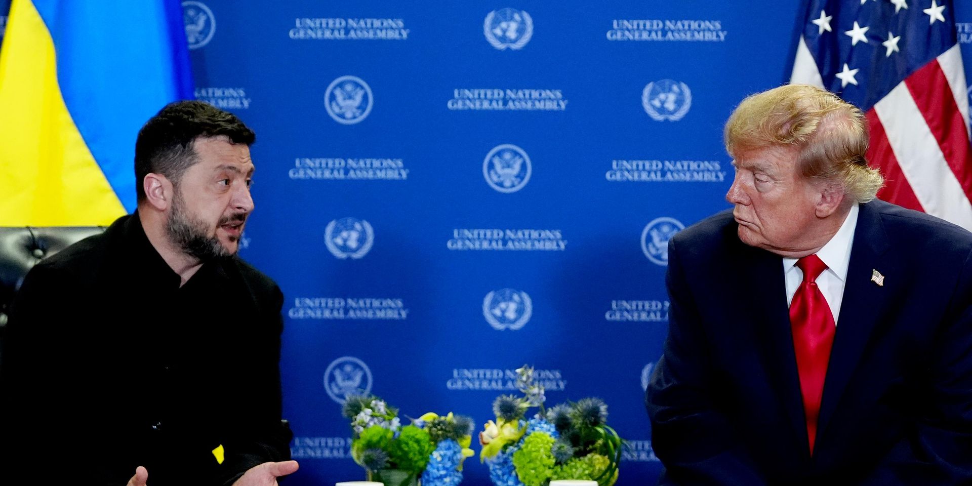 Владимир Зеленский во время встречи с президентом США Дональдом Трампом на ГА ООН - ИноСМИ, 1920, 23.09.2026