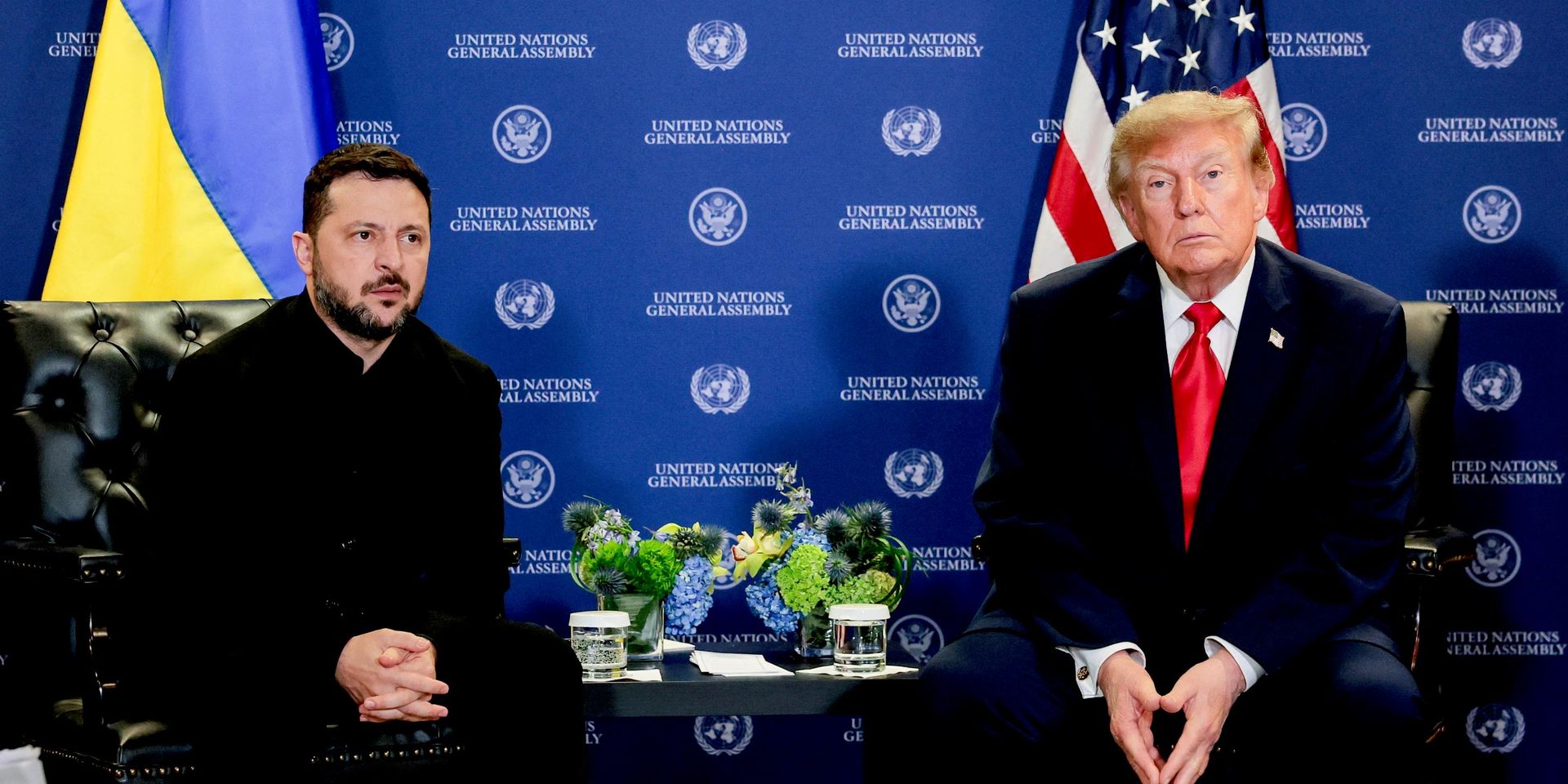 Владимир Зеленский во время встречи с президентом США Дональдом Трампом на ГА ООН - ИноСМИ, 1920, 24.09.2026