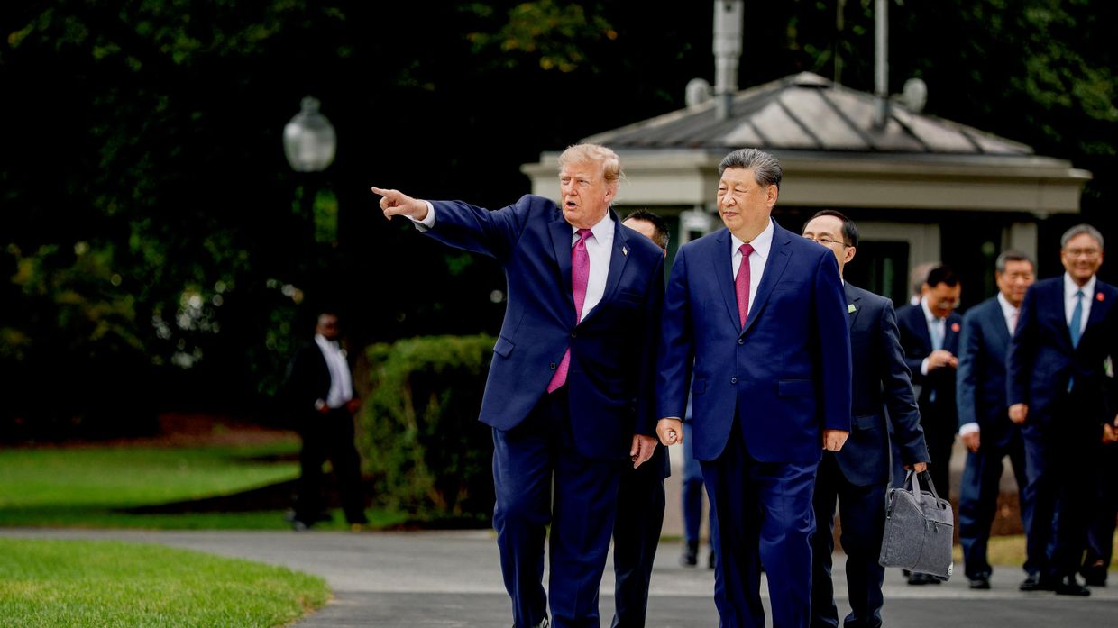Председатель КНР Си Цзиньпин и президент США Дональд Трамп во время встречи в Вашингтоне, США, 24 сентября 2026 года