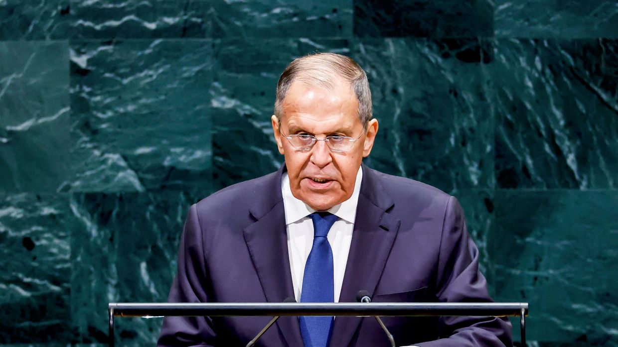 Глава МИД России С.Лавров выступает на 81 сессии Генассамблеи ООН в Нью-Йорке 26 сентября 2026 г. 