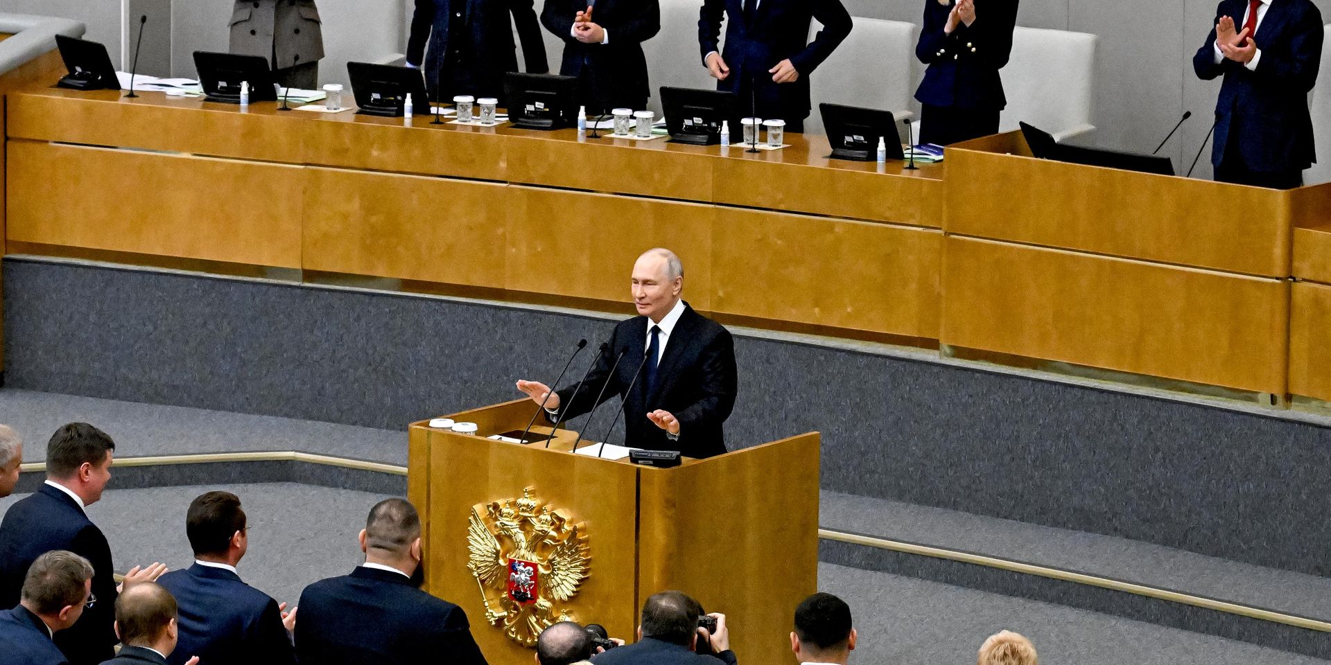 Первое пленарное заседание Госдумы РФ девятого созыва при участии президента Владимира Путина - ИноСМИ, 1920, 01.10.2026