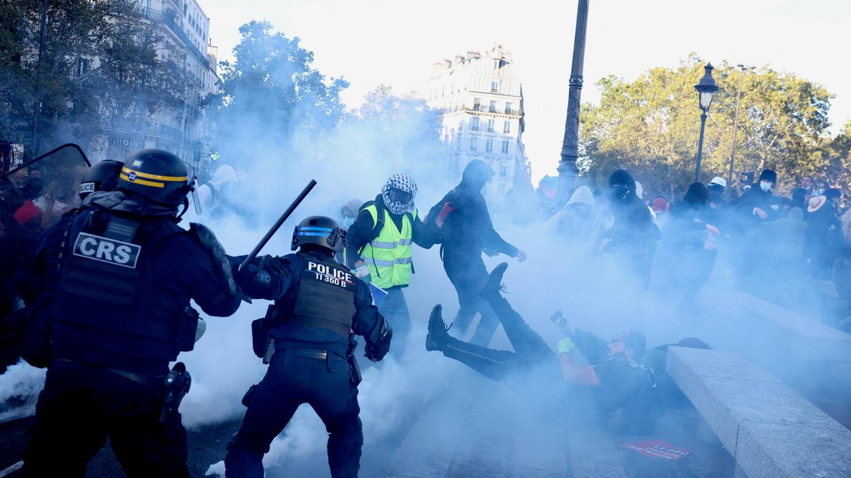 Протесты в Париже, Франция