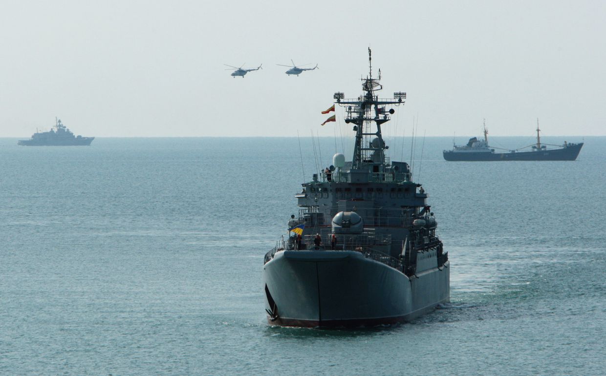 Военные учения ВС Украины Морской узел-2008 в Крыму