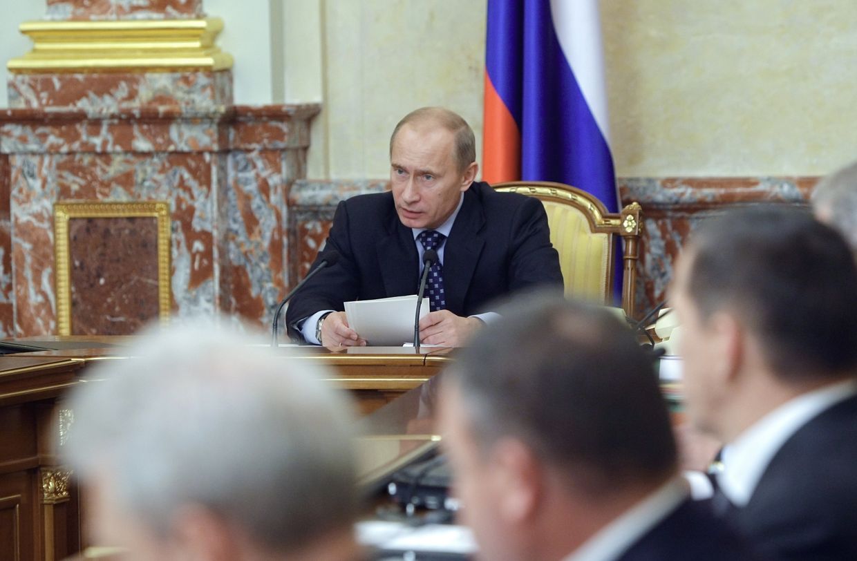 Премьер-министр РФ В.Путин провел заседание правительства РФ