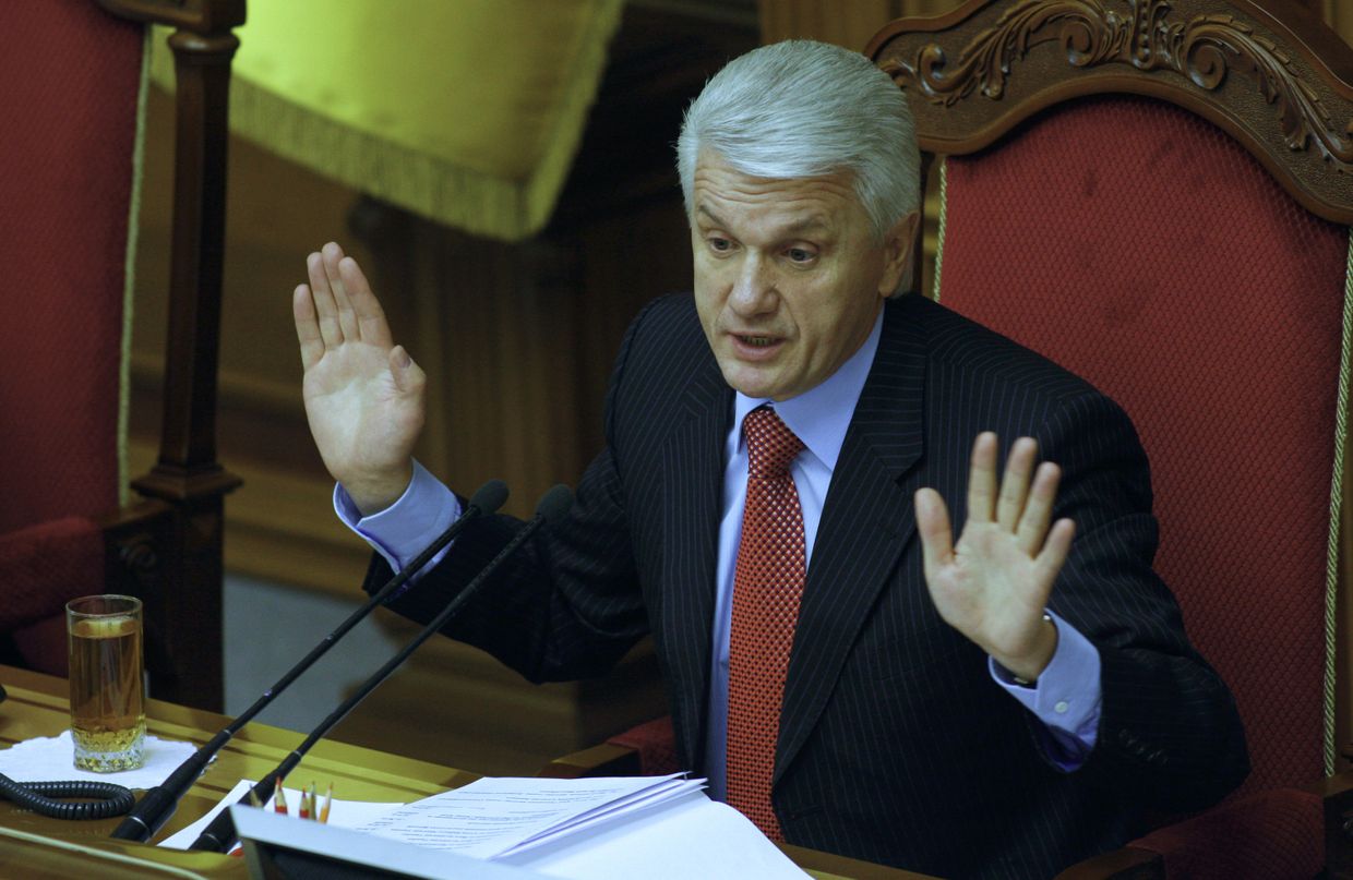 Председатель Верховной Рады Украины Владимир Литвин на заседании Верховной Рады Украины