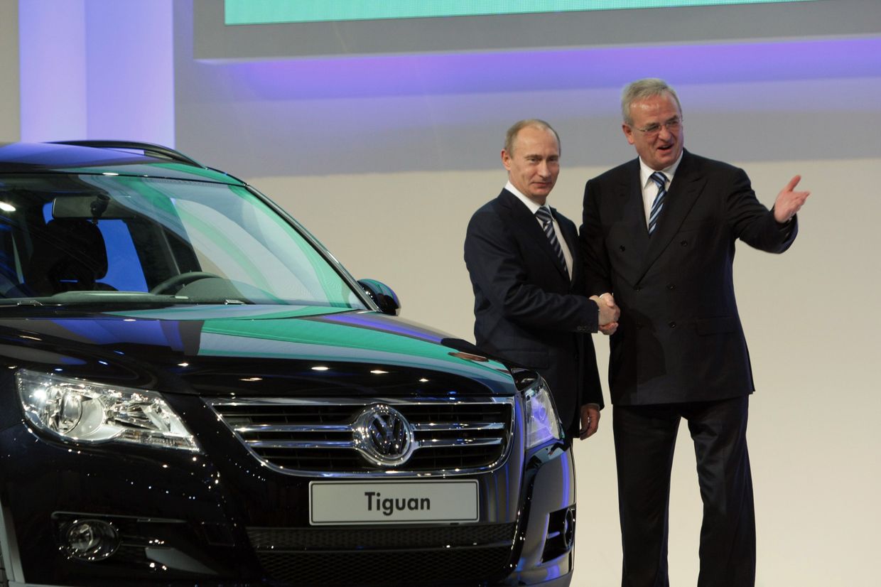 Владимир Путин на заводе концерна Volkswagen в Калуге