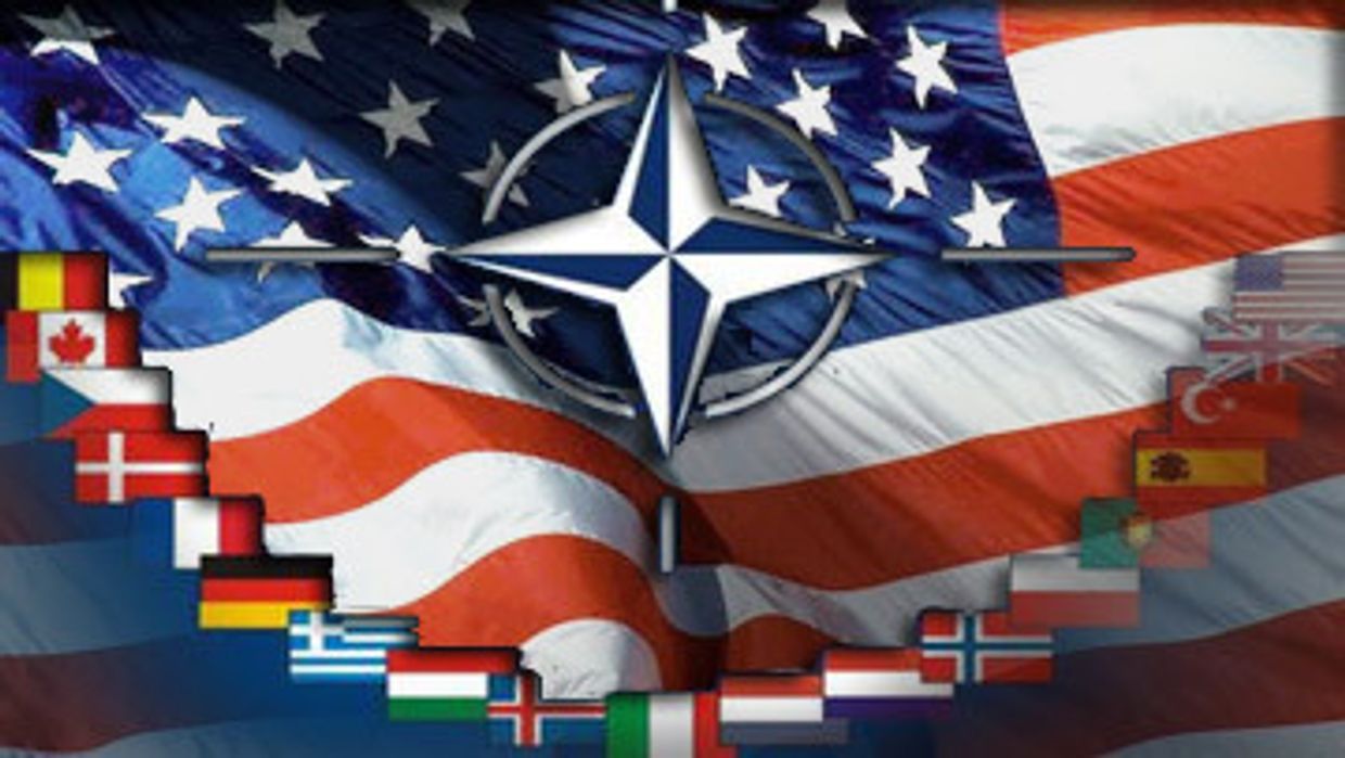 Флаги США НАТО мировые государства