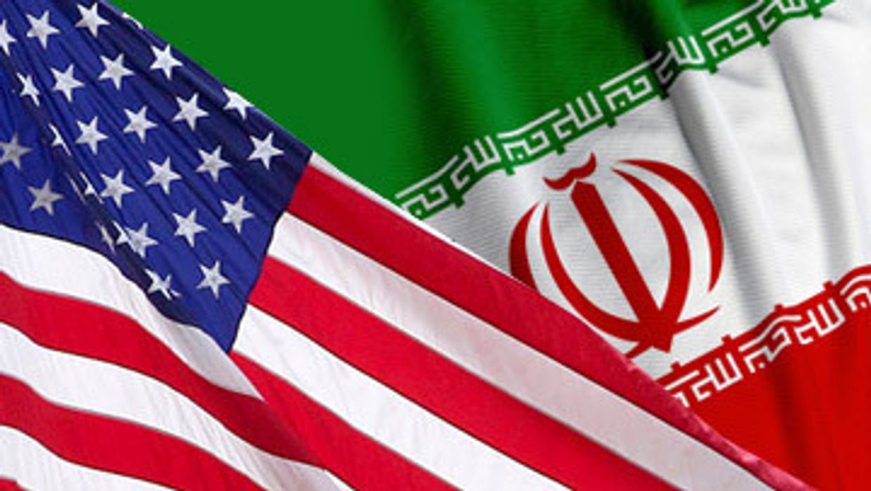 сша иран флаги