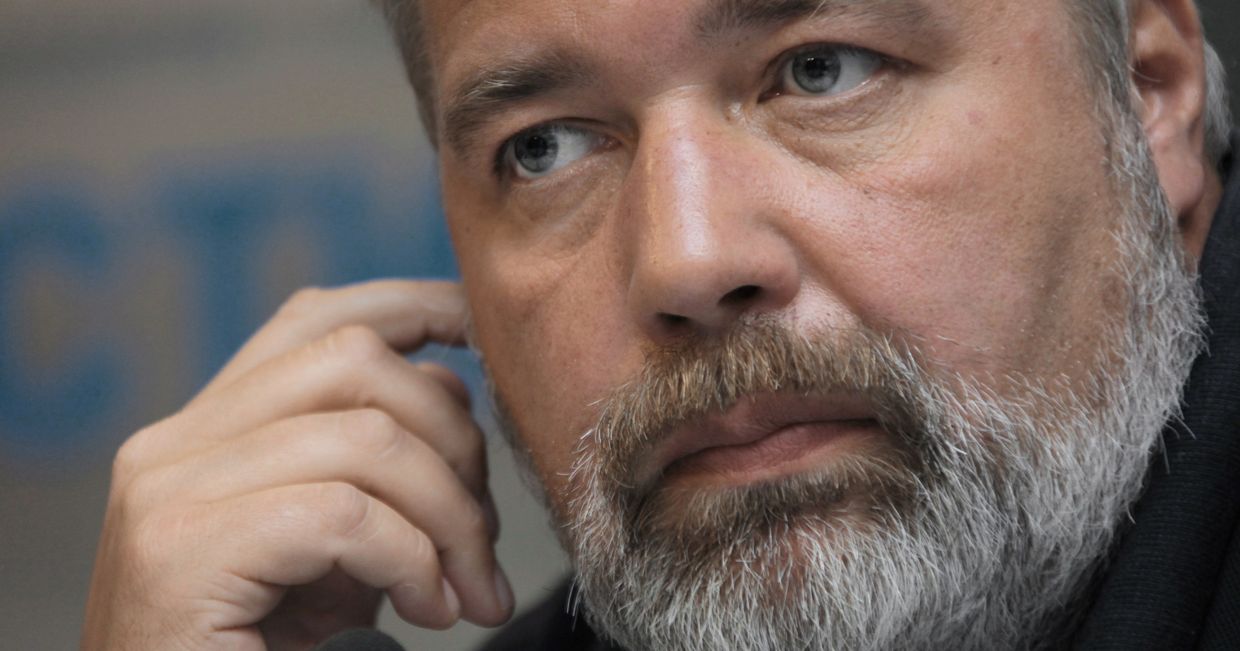 Дмитрий Муратов во время пресс-конференции в агентстве РИА Новости