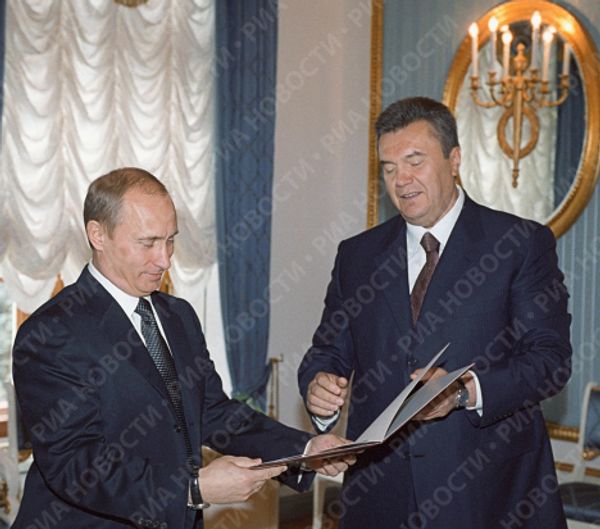 Встреча В.Путина и В.Януковича в Кремле