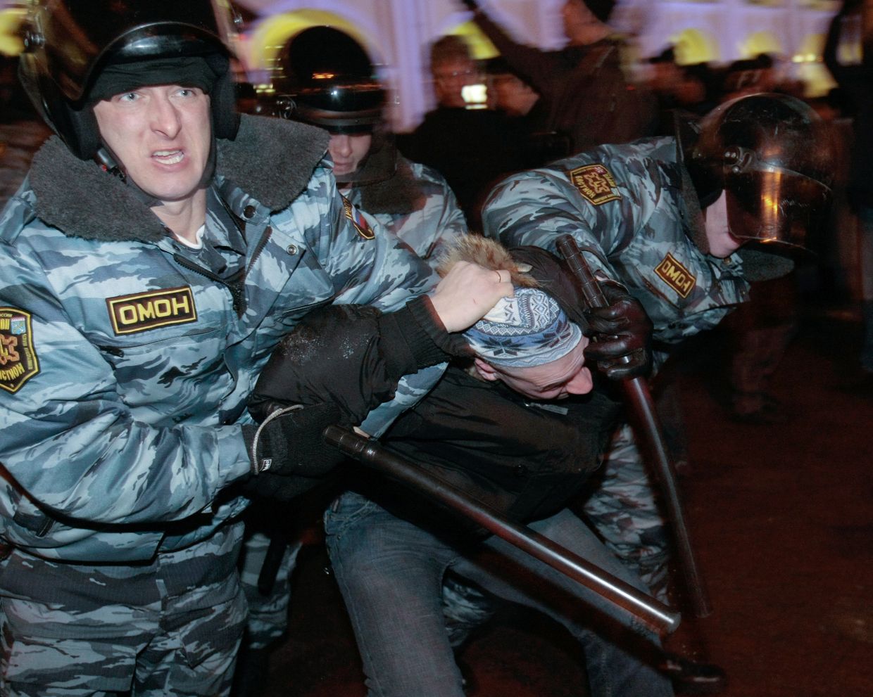 Несанкционированная акция несогласных в Санкт-Петербурге Несанкционированная акция несогласных в Санкт-Петербурге