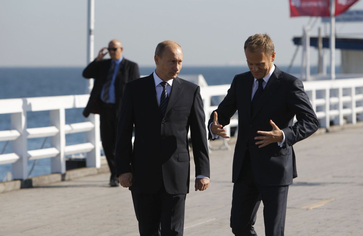 Владимир Путин и Дональд Туск