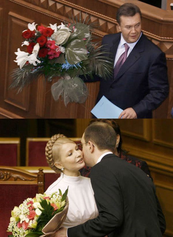 Юлия Тимошенко и Виктор Янукович