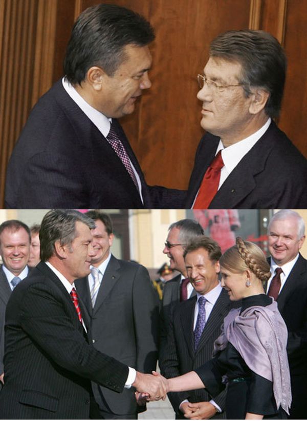 Юлия Тимошенко и Виктор Янукович
