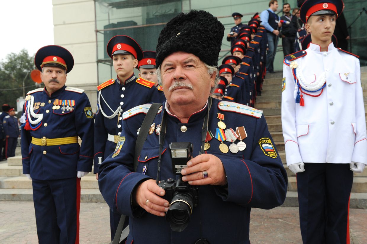 Казаки Всевеликого войска Донского в Новочеркасске
