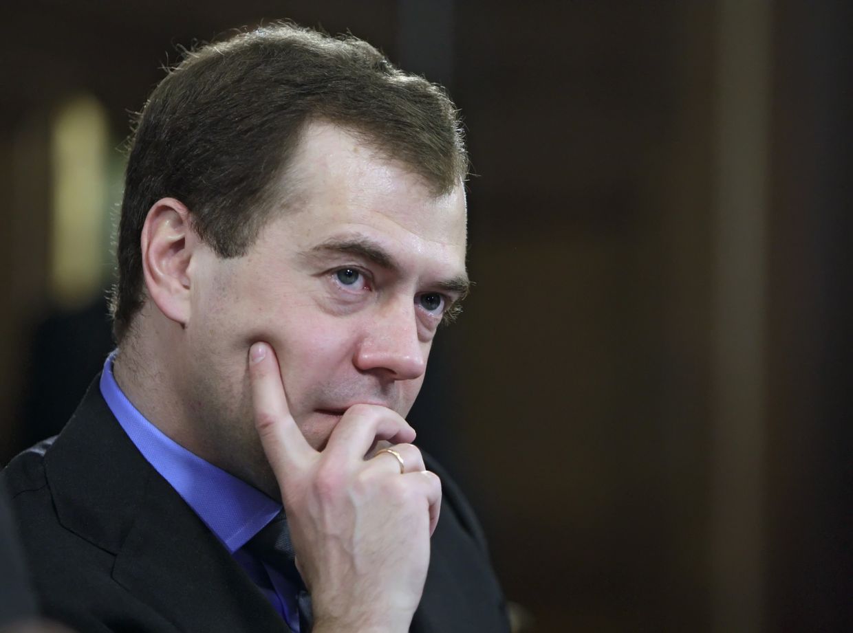 Президент РФ Дмитрий Медведев втретился с членами делового сообщества России