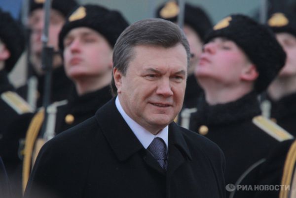 Президент Украины Виктор Янукович прибыл в Москву в официальным визитом