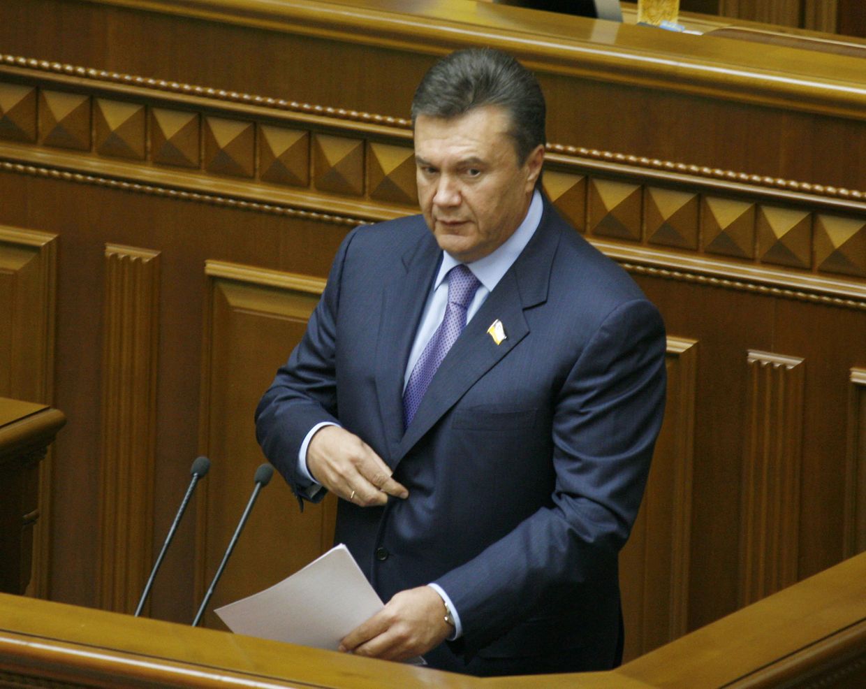Лидер Партии регионов Виктор Янукович