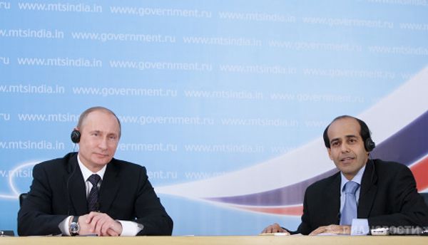 Рабочий визит премьер-министра РФ Владимира Путина в Республику Индия