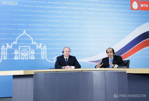 Рабочий визит премьер-министра РФ Владимира Путина в Республику Индия