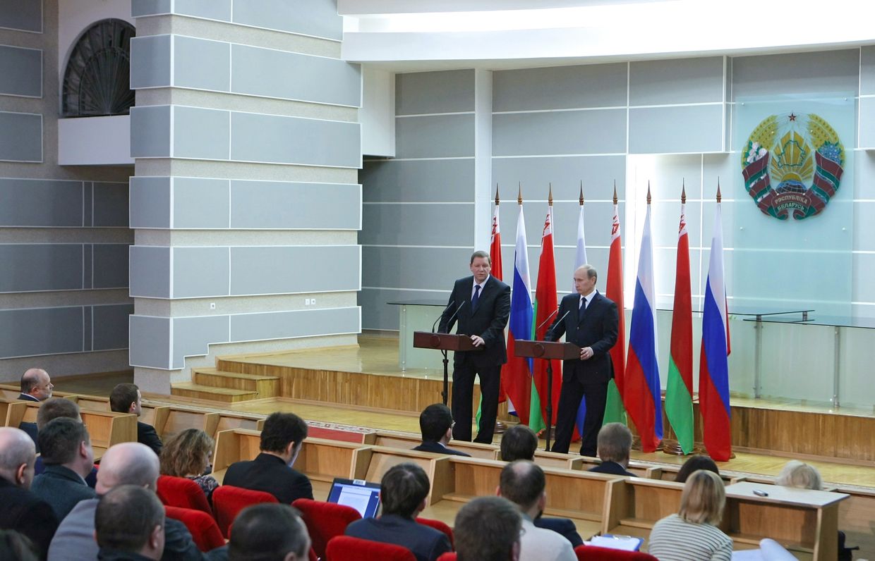 Рабочий визит премьер-министра РФ Владимира Путина в Республику Беларусь