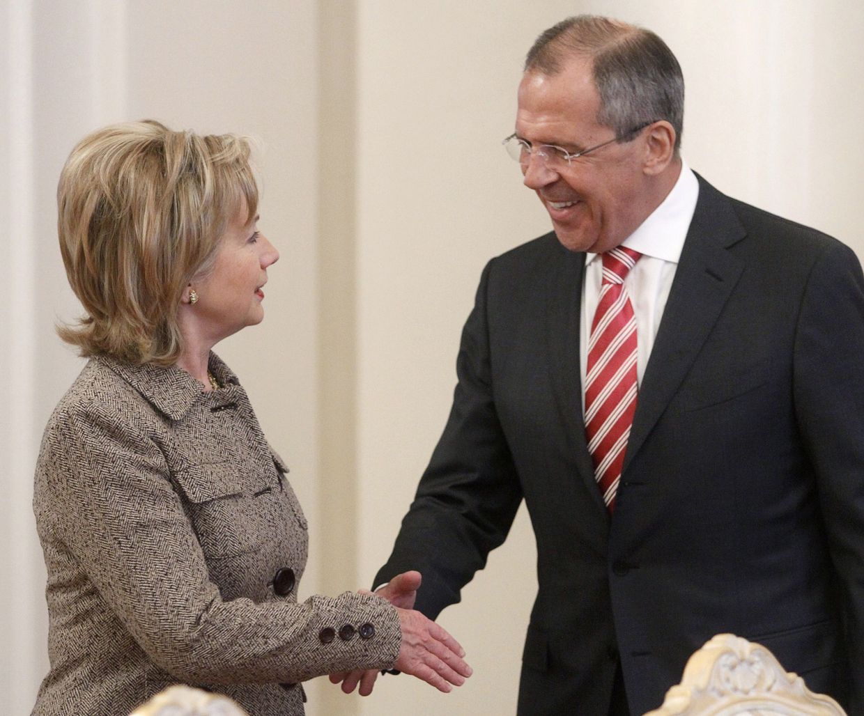 Встреча главы МИД РФ Сергея Лаврова и госсекретаря США Хиллари Клинтон 