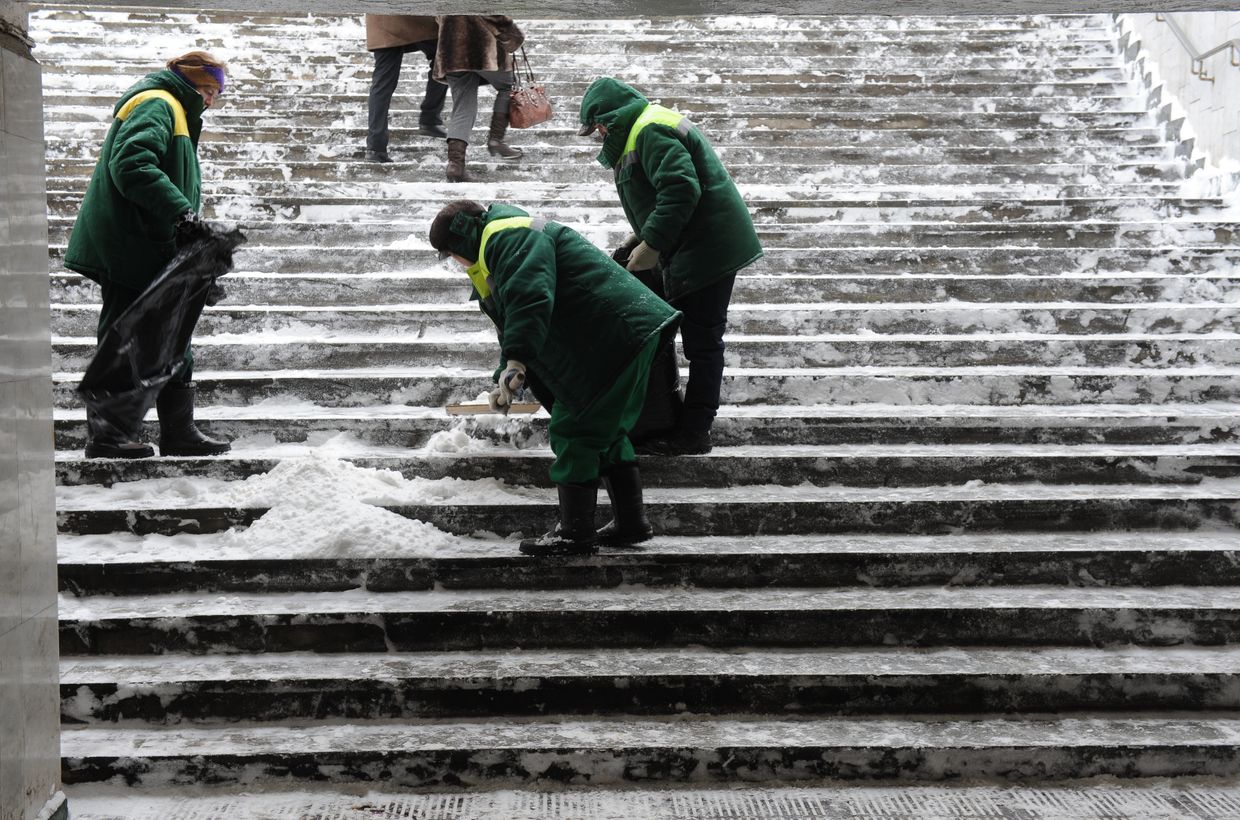 Сильный снегопад в Москве