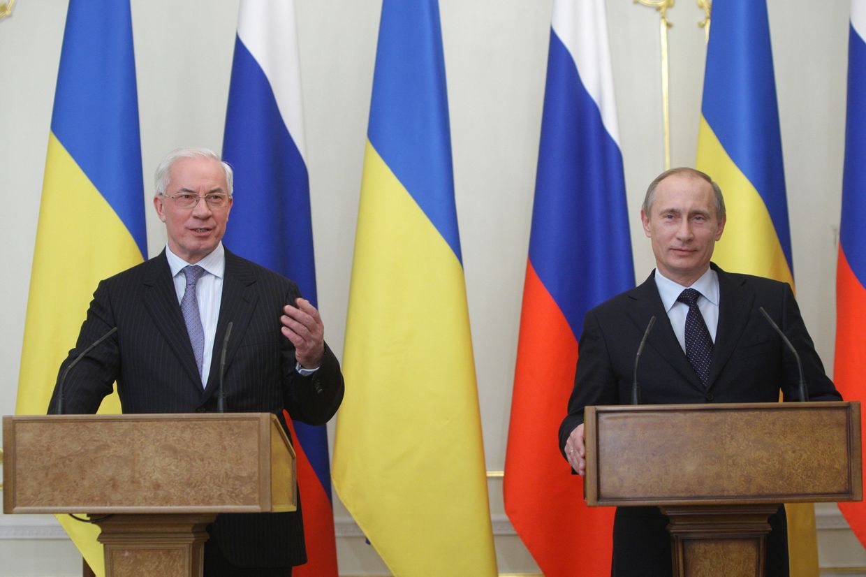 Встреча премьер-министров РФ и Украины В.Путина и Н.Азарова