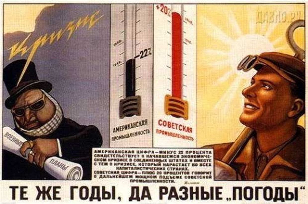 Советский плакат времен холодной войны