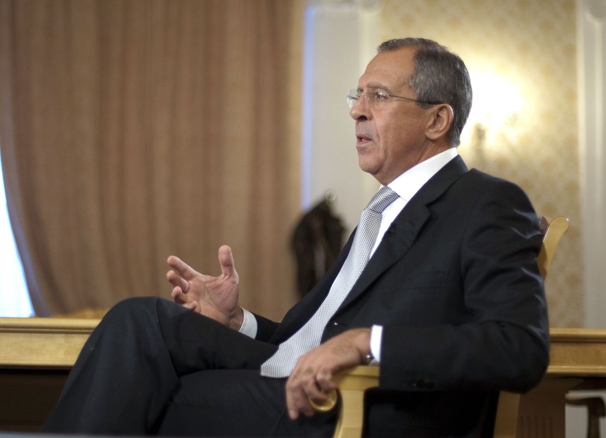 Глава МИД РФ Сергей Лавров дал интервью СМИ