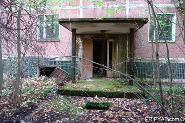 В городе Припять после аварии на Чернобыльской АЭС 