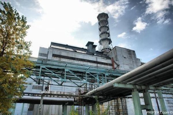 В городе Припять после аварии на Чернобыльской АЭС 
