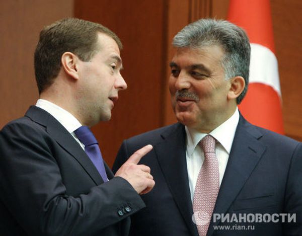 Д.Медведев на церемонии подписания совместных документов по итогам российско-турецких переговоров в Анкаре