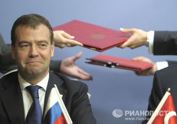 Президент РФ Д.Медведев встретился с премьер-министром Турции Р.Эрдоганом