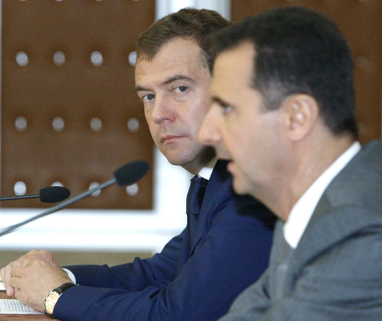 Совместная пресс-конференция Дмитрия Медведева и Башара Асада