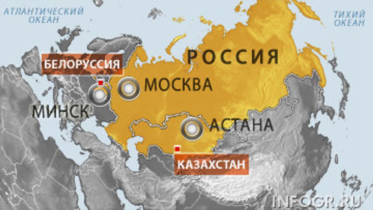 Таможенный союз карта