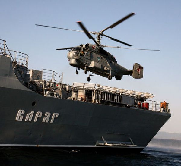 Контрольный выход в море гвардейского ракетного крейсера Варяг Тихоокеанского флота для подтверждения боевой готовности