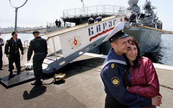 Отряд кораблей ТОФ, возглавляемый гвардейским ракетным крейсером Варяг 4 июня из Владивостока направился с дружественным визитом в в американский порт Сан-Франциско
