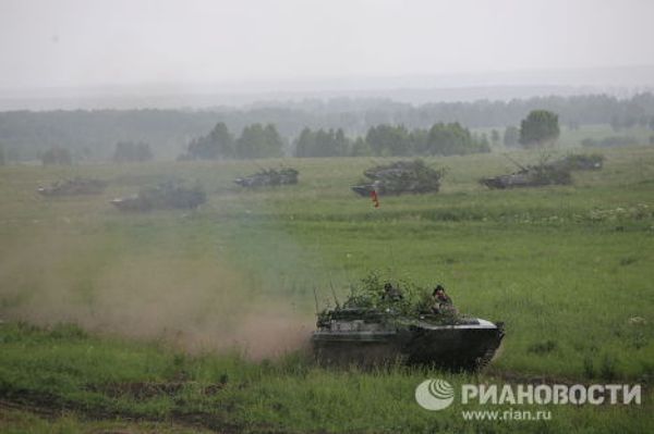 Тактические учения 74-й отдельной гвардейской мотострелковой бригады СибВО