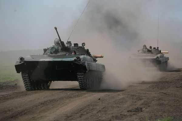 Тактические учения 74-й отдельной гвардейской мотострелковой бригады СибВО