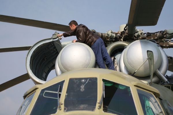 Репетиция пилотажных групп к Параду Победы