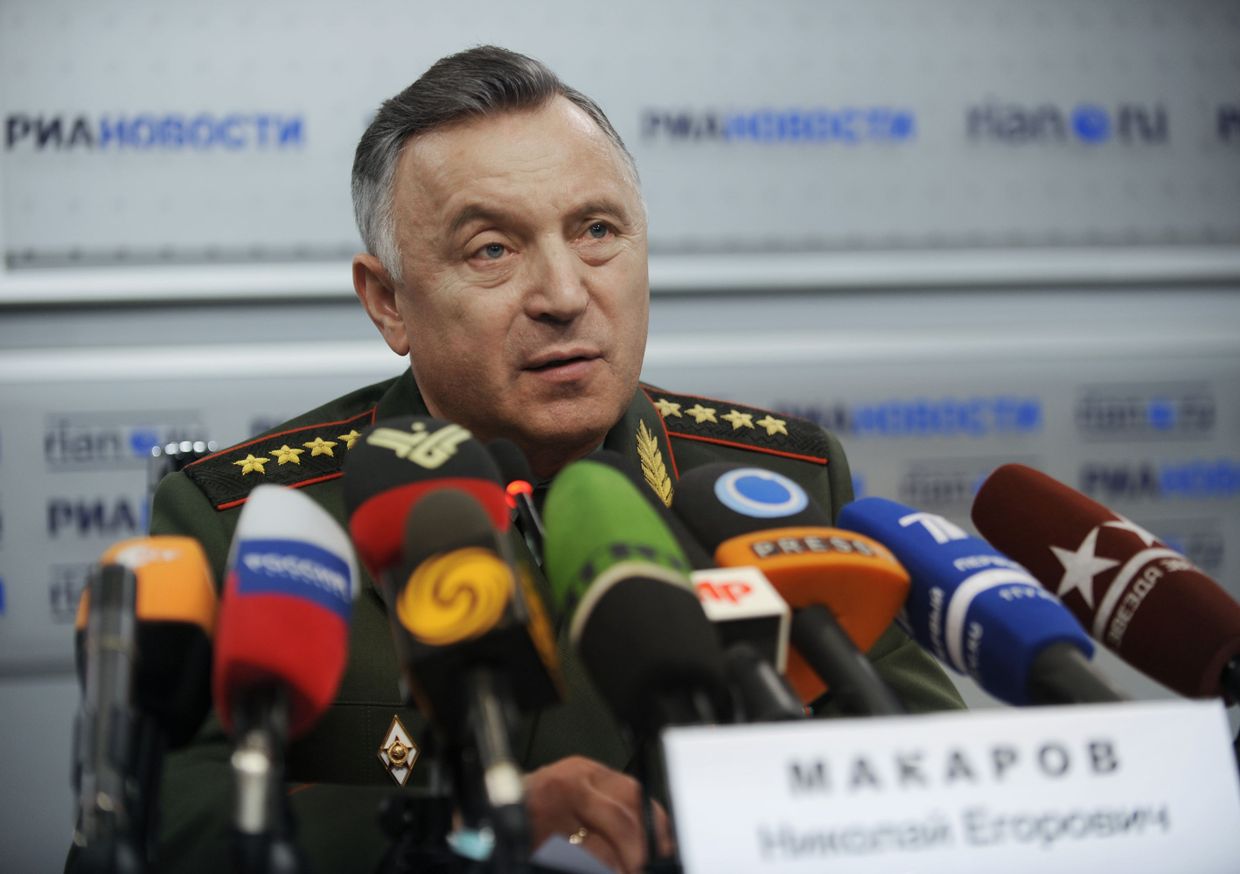 Пресс-конференция начальника Генштаба ВС РФ Николая Макарова