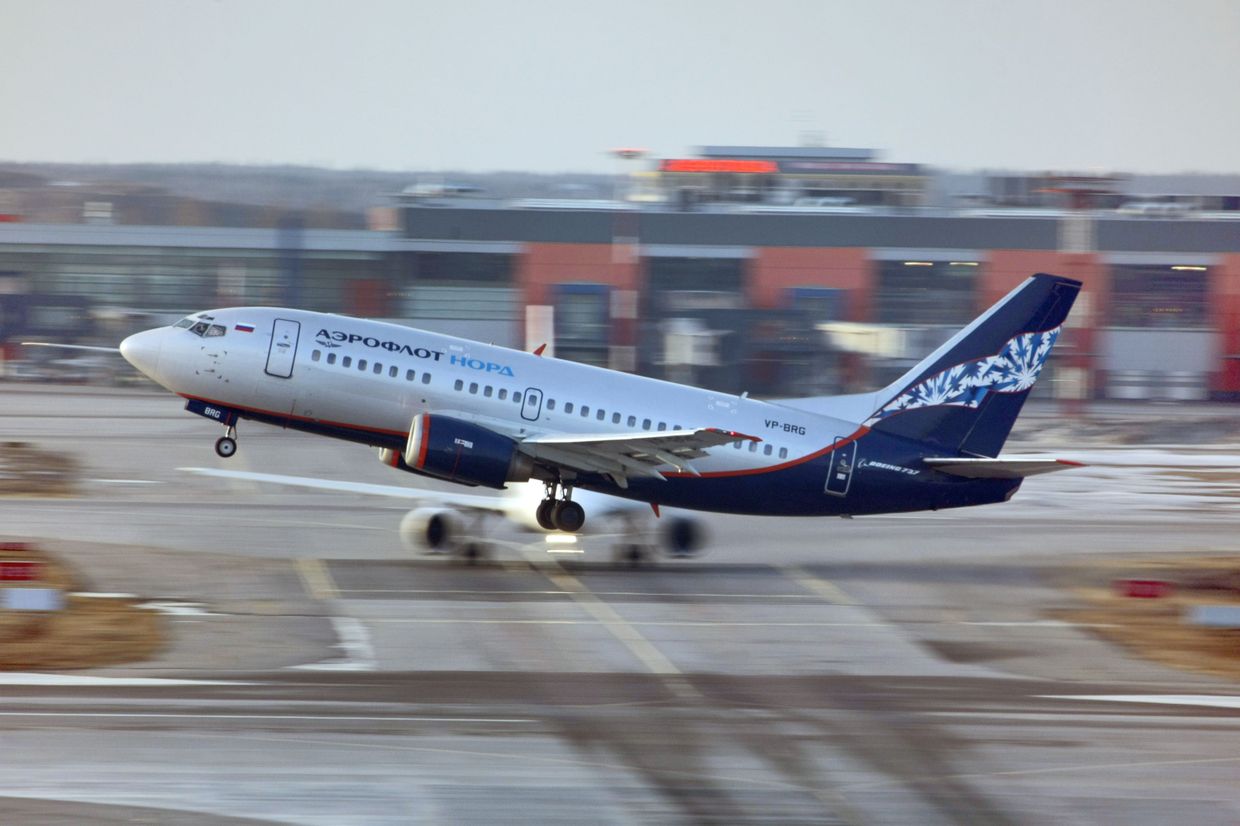 Самолет Boeing-737 авиакомпании Аэрофлот-Норд
