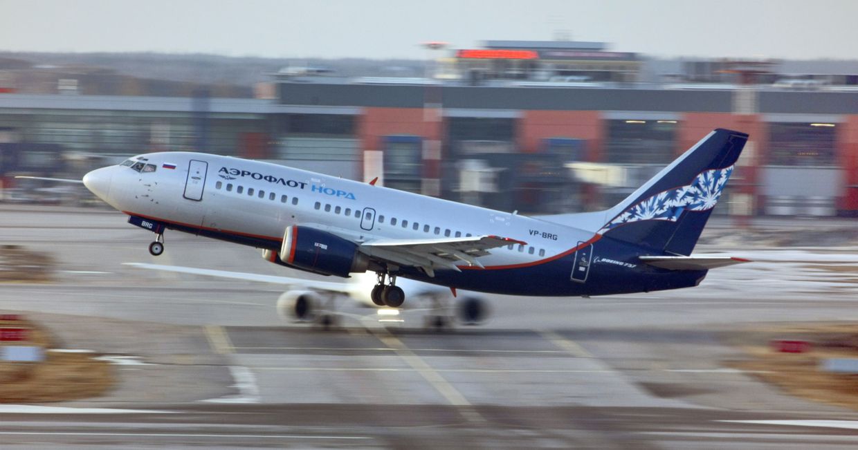 Самолет Boeing-737 авиакомпании Аэрофлот-Норд