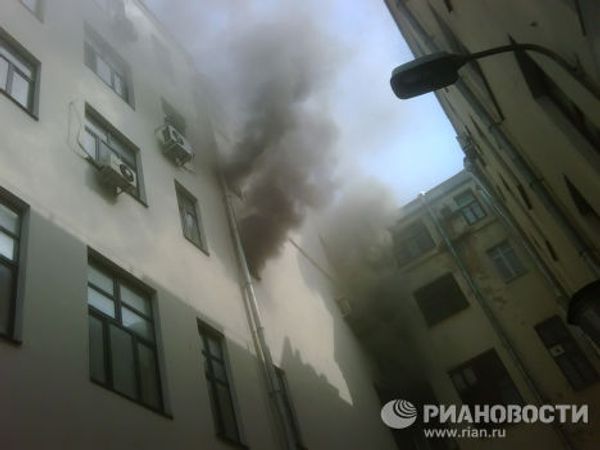 Пожар на площади Тверской заставы