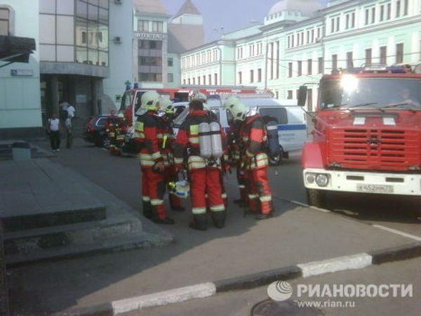 Пожар на площади Тверской заставы