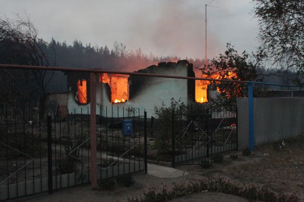 Пожары под Воронежем