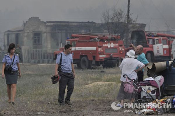 Пожары под Воронежем