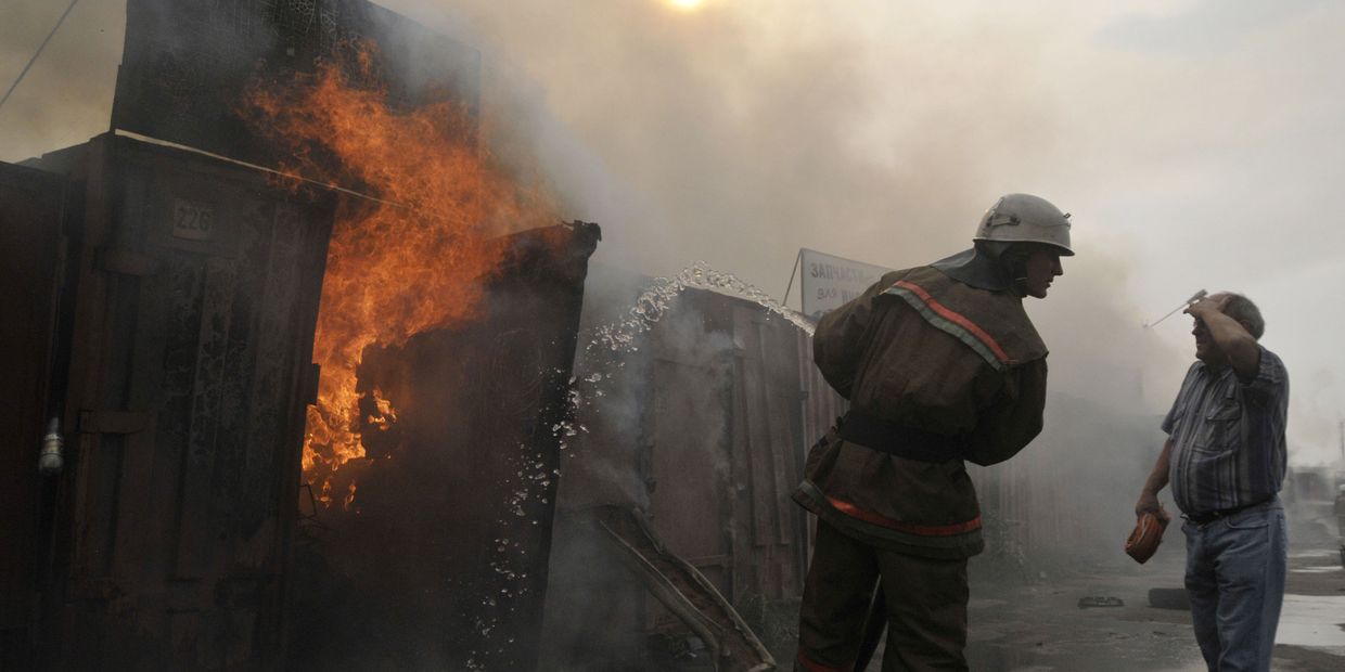 Пожары под Воронежем