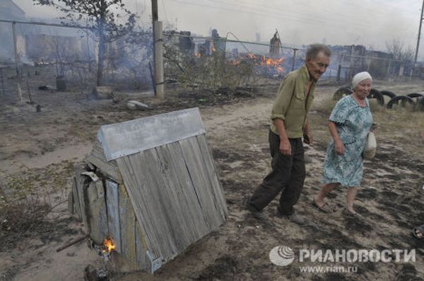 Пожары под Воронежем